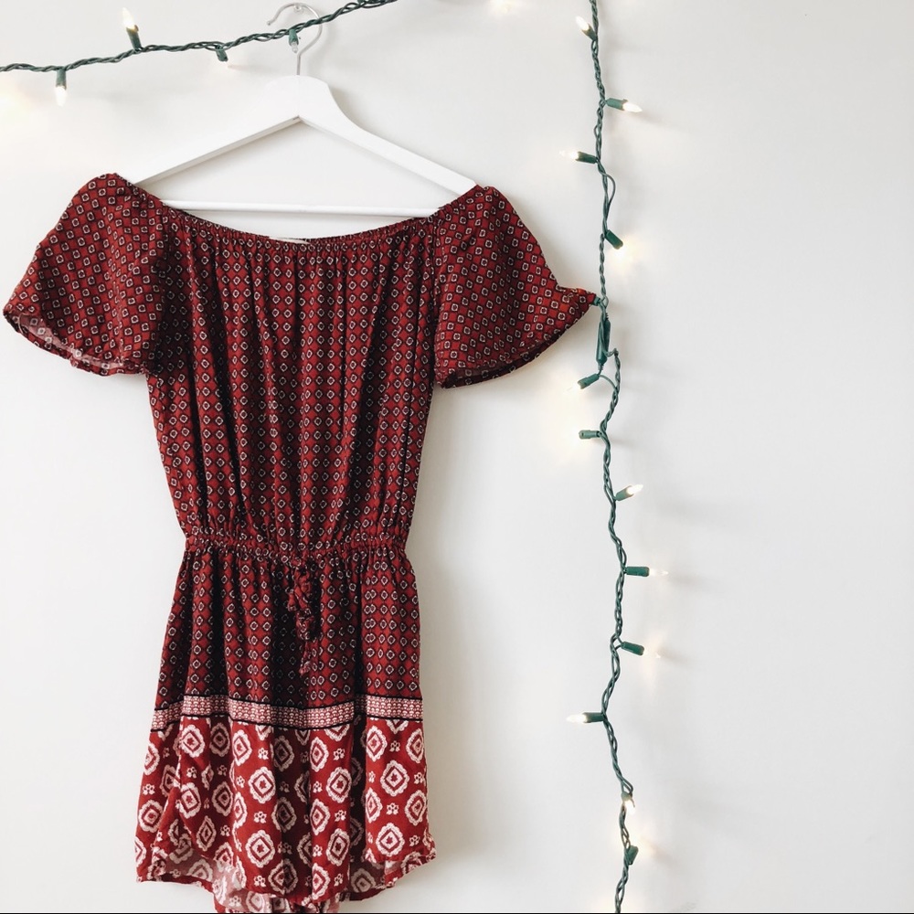 Abercrombie off the shoulder romper
